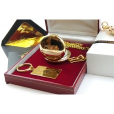 The Walking Dead Gold Plated Pocket Watch and Keyring